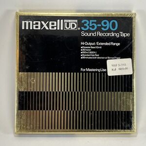 Maxell UD 35-90 Sound Recording Tape Reel to Reel Tape 1800ft New & Sealed VTG 5